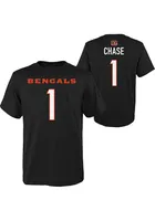 Ja'Marr Chase Cincinnati Bengals Youth Black NN Player Tee