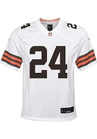 Nick Chubb Cleveland Browns Youth White Nike Replica Game Football Jersey