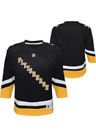 Pitt Penguins Boys Black Replica Third Hockey Jersey