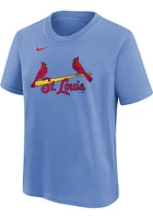 Nolan Arenado St Louis Cardinals Youth Light Blue NN Player Tee