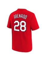 Nolan Arenado St Louis Cardinals Youth Red Name and Number Player Tee
