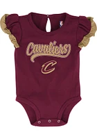 Cleveland Cavaliers Baby Maroon Scream and Shout Set One Piece