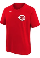 Matt McLain Cincinnati Reds Youth Red Name and Number Player Tee