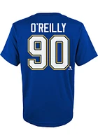 Ryan O'Reilly St Louis Blues Youth Blue Name and Number Player Tee