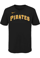 Bryan Reynolds Pittsburgh Pirates Youth Black Name and Number Player Tee