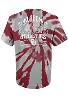 Oklahoma Sooners Youth Cardinal Pennant Tie Dye Short Sleeve T-Shirt