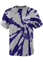 TCU Horned Frogs Youth Purple Pennant Tie Dye Short Sleeve T-Shirt