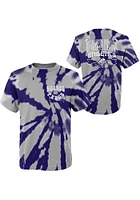 TCU Horned Frogs Youth Purple Pennant Tie Dye Short Sleeve T-Shirt