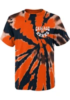 Chicago Bears Youth Navy Blue Pennant Tie Dye Short Sleeve T-Shirt
