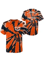 Chicago Bears Youth Navy Blue Pennant Tie Dye Short Sleeve T-Shirt