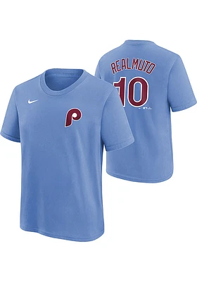 JT Realmuto  Philadelphia Phillies Boys Light Blue Name and Number Short Sleeve T-Shirt