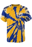 St Louis Blues Youth Blue Pennant Tie Dye Short Sleeve T-Shirt