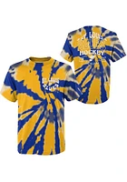 St Louis Blues Youth Blue Pennant Tie Dye Short Sleeve T-Shirt