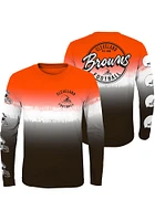 Cleveland Browns Boys Brown Double up Tie Dye Long Sleeve T-Shirt
