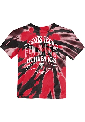 Texas Tech Red Raiders Toddler Pennant Tie Dye Short Sleeve T-Shirt