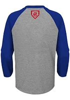 Chicago Cubs Youth Grey Into the Stratosphere Long Sleeve Fashion T-Shirt