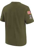Nike Cleveland Browns Youth Olive Salute To Service Legend Short Sleeve T-Shirt