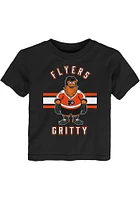 Gritty  Outer Stuff Philadelphia Flyers Youth Black Life Short Sleeve T-Shirt