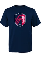 St Louis City SC Youth Navy Blue Our Short Sleeve T-Shirt