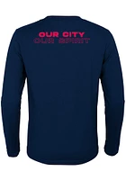 St Louis City SC Youth Navy Blue Our Long Sleeve T-Shirt
