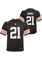 Denzel Ward Cleveland Browns Youth Brown Nike Gameday Football Jersey