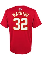Tyrann Mathieu Kansas City Chiefs Youth Red Name and Number Player Tee
