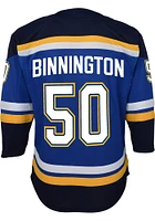 Jordan Binnington  St Louis Blues Youth Blue Premier Home Hockey Jersey