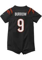 Joe Burrow Cincinnati Bengals Baby Black Nike Game Romper Football Jersey