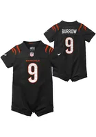 Joe Burrow Cincinnati Bengals Baby Black Nike Game Romper Football Jersey