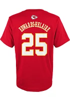 Clyde Edwards-Helaire Kansas City Chiefs Youth Red Mainliner NN Player Tee