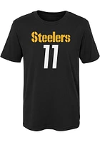 Chase Claypool Pittsburgh Steelers Youth Black Mainliner NN Player Tee