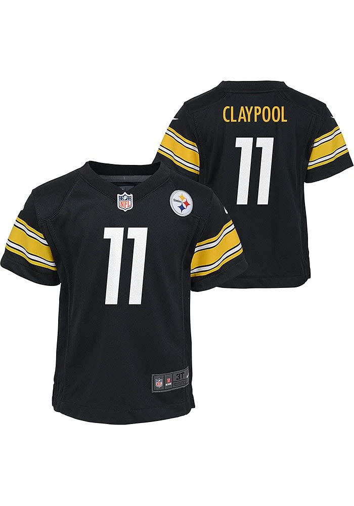Chase Claypool Pittsburgh Steelers Boys Black Nike Game Football Jersey