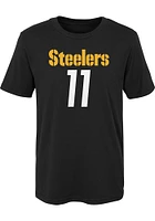 Chase Claypool  Pittsburgh Steelers Boys Black Mainliner NN Short Sleeve T-Shirt