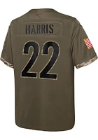 Najee Harris Pittsburgh Steelers Youth Olive Nike Salute To Service Game Football Jersey