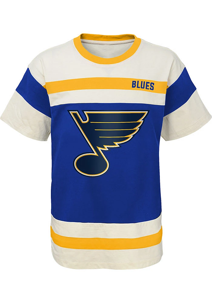 St Louis Blues Youth Blue Buzzer Beater Short Sleeve Fashion T-Shirt
