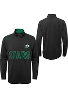 Dallas Stars Youth Black Attacking Zone Long Sleeve Quarter Zip Shirt
