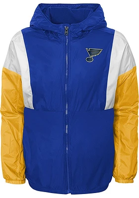 St Louis Blues Youth Blue Stadium Light Weight Jacket