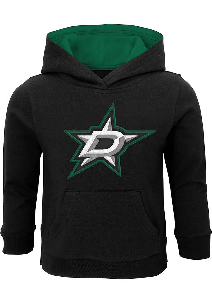 Dallas Stars Toddler Black Prime Long Sleeve Hooded Sweatshirt