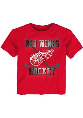 Detroit Red Wings Toddler Classic Sticks Short Sleeve T-Shirt