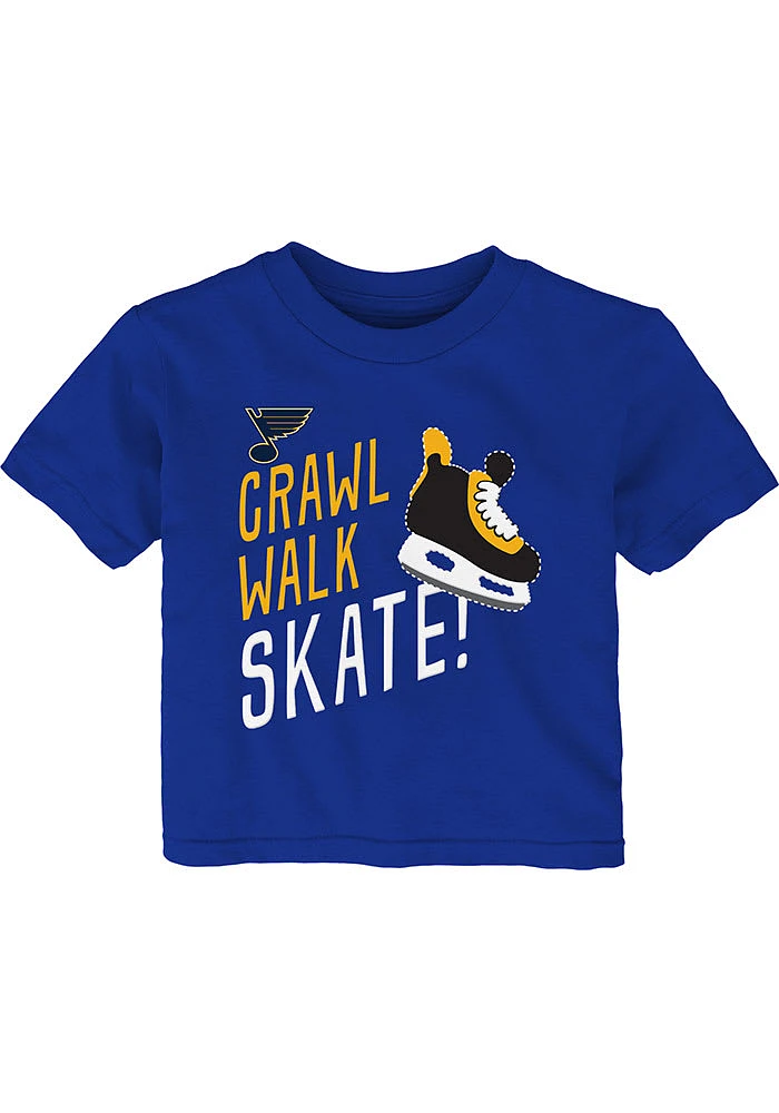 St Louis Blues Infant The Zamboni Short Sleeve T-Shirt Blue