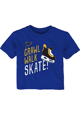 St Louis Blues Infant The Zamboni Short Sleeve T-Shirt Blue