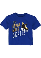 St Louis Blues Infant The Zamboni Short Sleeve T-Shirt Blue