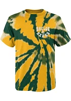 Baylor Bears Youth Green Pennant Tie Dye Short Sleeve T-Shirt