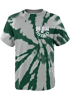 Michigan State Spartans Youth Green Pennant Tie Dye Short Sleeve T-Shirt