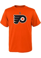 Philadelphia Flyers Youth Orange Primary Logo Short Sleeve T-Shirt