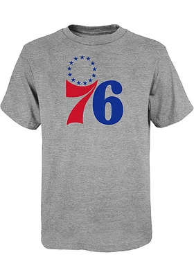 Philadelphia 76ers Youth Logo Short Sleeve T-Shirt