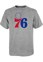 Philadelphia 76ers Youth Logo Short Sleeve T-Shirt