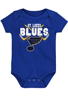 St Louis Blues Baby Blue Crossed Front Short Sleeve One Piece
