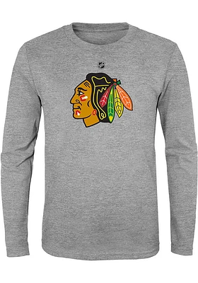 Chicago Blackhawks Boys Primary Logo Long Sleeve T-Shirt