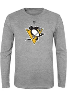 Pittsburgh Penguins Youth Primary Logo Long Sleeve T-Shirt